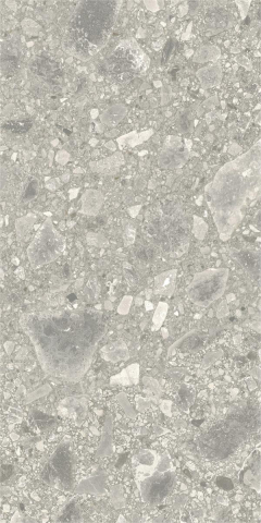 Gresie exterior - Gresie rectificata tip piatra, Portraits Brera 60X120cm, gri, finisaj mat