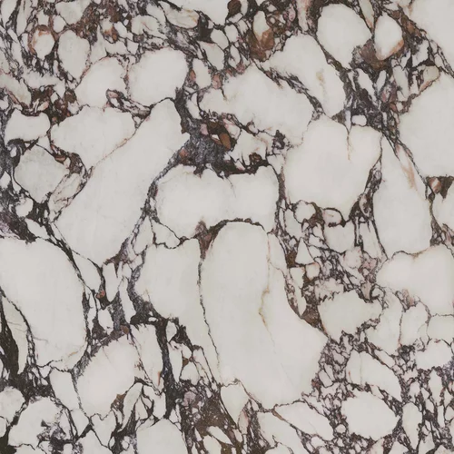 Gresie exterior - Gresie rectificata tip marmura Velvet Symphony Viola 119.8 x 119.8, alb, finisaj mat