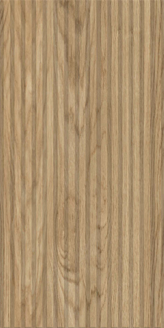 Gresie rectificata tip lemn riflaj, Tilia Structure Brown 3519, 60x120 cm, maro, finisaj mat