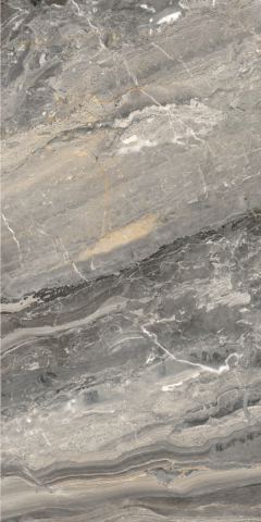 Gresie interior - Gresie rectificata tip marmura, Anima Futura Keen Grey 60X120cm, gri, finisaj lucios