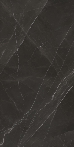 Gresie exterior - Gresie rectificata tip marmura, Anima Wonder Night 60X120cm, negru, finisaj mat