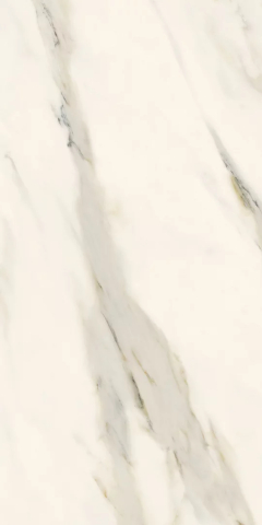 Gresie exterior - Gresie rectificata tip marmura Calacatta Sparkle Gold 59.8x119.8, alb, finisaj lucios