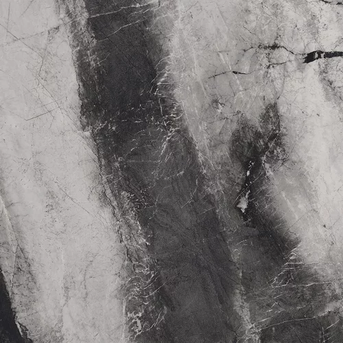 Gresie exterior - Gresie rectificata tip marmura Deus Symphony Black 119.8x119.8, negru, finisaj mat