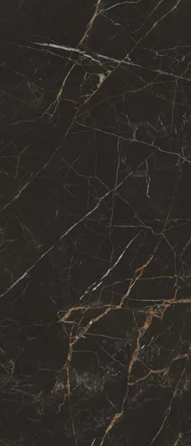 Gresie interior - Lastra - Gresie portelanata XXL, Impulsive Black 119.8 x 279.8, negru, finisaj lucios