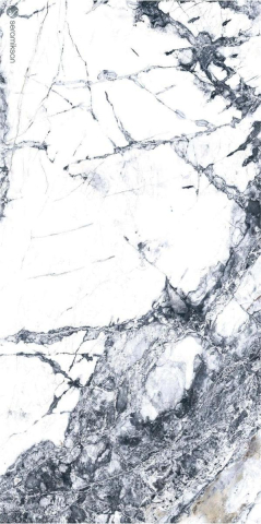 Gresie interior - Gresie rectificata tip marmura Invisible Gray 60620410, 60x120 cm alb, albastru, finisaj lucios