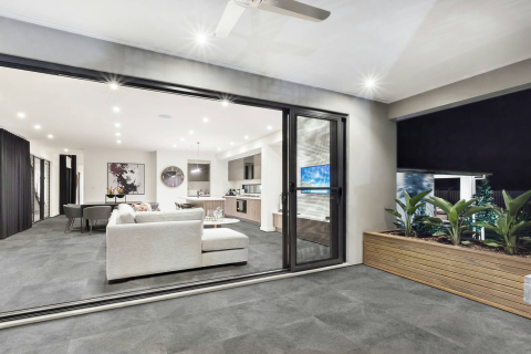 Gresie rectificata tip piatra, Redstone Acero 59.6x59.6 cm, gri, finisaj mat [3]