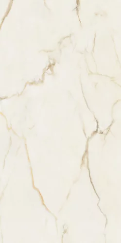 Gresie interior - Gresie rectificata tip marmura Warm Wind Gold 59.8 x 119.8, alb, finisaj lucios