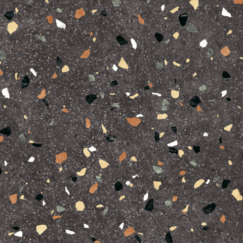 Gresie - Gresie rectificata tip piatra, Galaxy Negro 59.6x59.6 cm, negru, finisaj mat