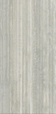 Gresie - Gresie rectificata tip travertin, Iconica Decor Verso Silver Straight 60X120cm, gri, finisaj mat