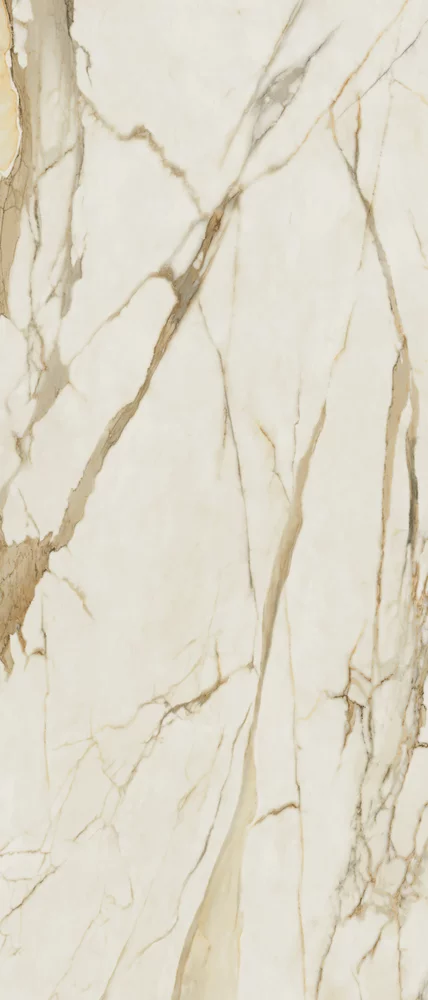 Gresie XXL - Lastre - Lastra - Gresie portelanata XXL, Warm Wind Gold 119.8x279.8, alb, finisaj mat