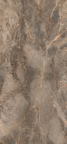 Gresie - Lastra - Gresie portelanata XXL rectificata tip marmura Manhattan Earth, 120x260 cm, maro, finisaj lucios