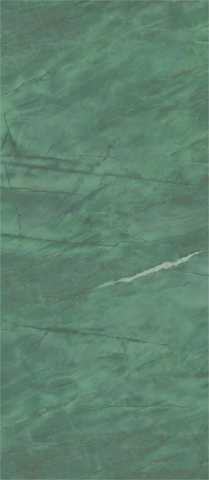 Gresie XXL - Lastre - Lastra - Gresie portelanata XXL tip marmura Marvel Gala Exotic Green AGX4, 120x278 cm, verde, finisaj lucios