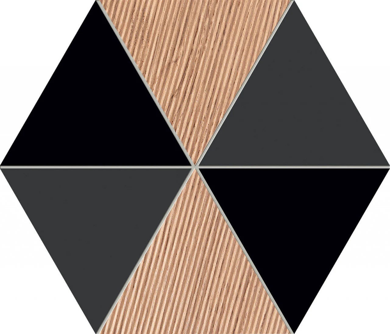 Piese decorative - Mozaic Sabaudia 19.2x22.1, negru/maro, finisaj mat