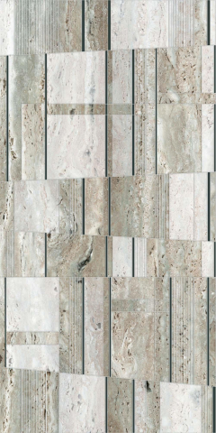 Piese decorative - Piesa decorativa rectificata, Trevi Geometric Grey 4963, 30X60 cm, gri