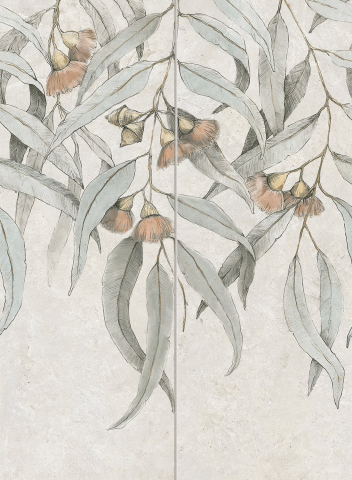 Piese decorative - Piesa decorativa Taonga Leaves B Str, 89.8x65.8, bej, finisaj mat