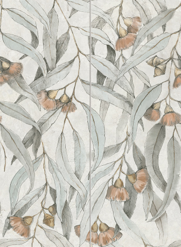 Piese decorative - Piesa decorativa Taonga Leaves A Str, 89.8x65.8, bej, finisaj mat