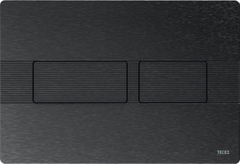 Clapete de acționare - Clapetă pentru WC cu acționare dublă, 9240438, grafit periat, structură în linie