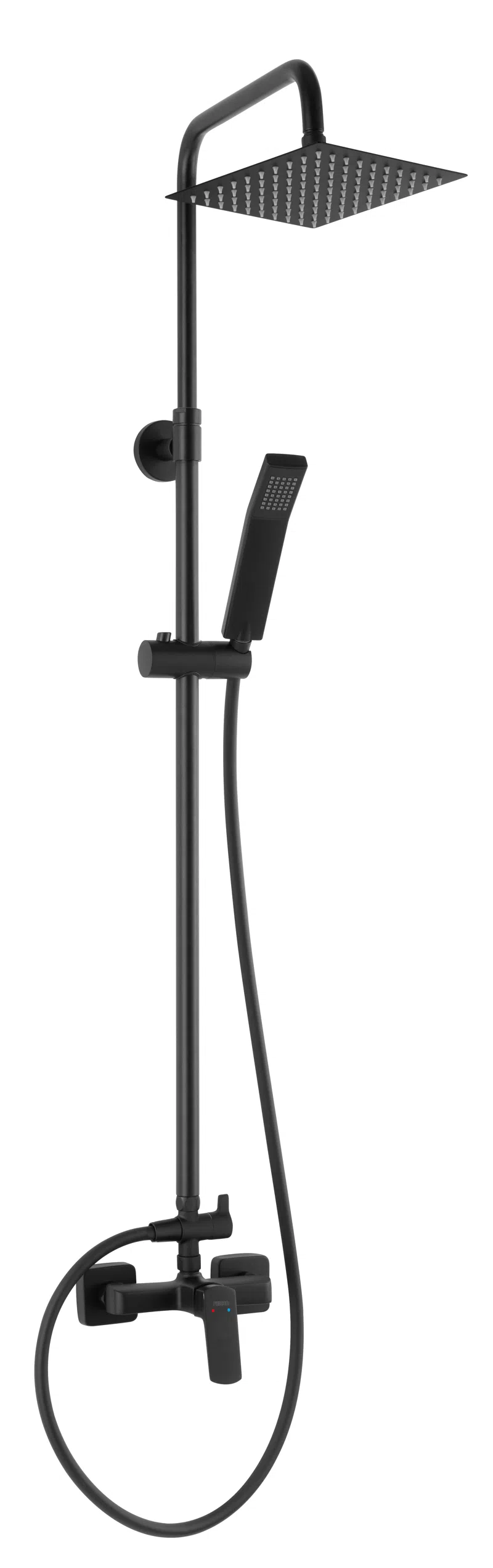 Sisteme de dus - Sistem de duș cu baterie perete dus, Vitto Black VerdeLine, negru, NP81-BVI7UVL-BL