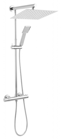 Sisteme de dus - Sistem de dus cu baterie termostatata Trevi Square, crom NP75SQ-TRV7U