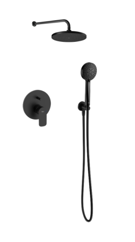 Sisteme de dus - Sistem de duș incastrat cu accesorii, Cala 5 in 1, A5D186ENB0, negru, mat