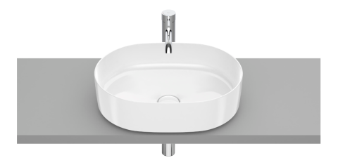 Lavoar - Lavoar pe blat Inspira Round, 50x37 cm, A327520000, alb