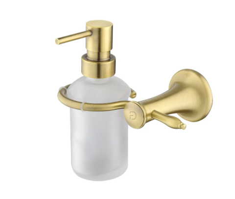 Accesorii - Dozator sapun lichid, LACRIMA, FD6-LRA-16-66, auriu periat