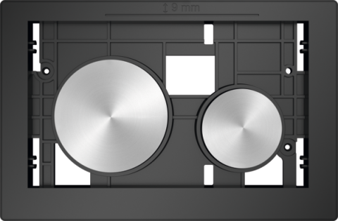 Sanitare - Unitate de acționare TECEloop pentru WC, 9240669, butoane argintiu periat