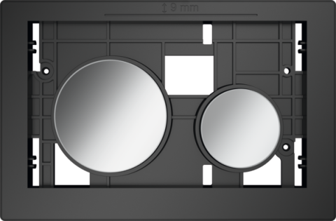 Sanitare - Unitate de acționare TECEloop pentru WC, 9240666, butoane crom lucios