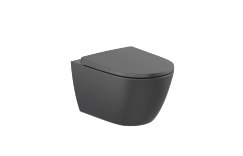 Vas WC - Vas WC Ona suspendat Rimless A346687080, negru, mat