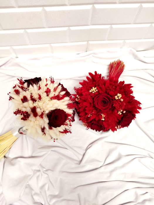 uchet mireasă / nașă – Trandafiri criogenați roșii | Amalys Glam Deko [2]