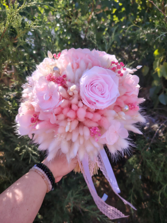 Buchete mireasă - Buchet trandafiri criogenați