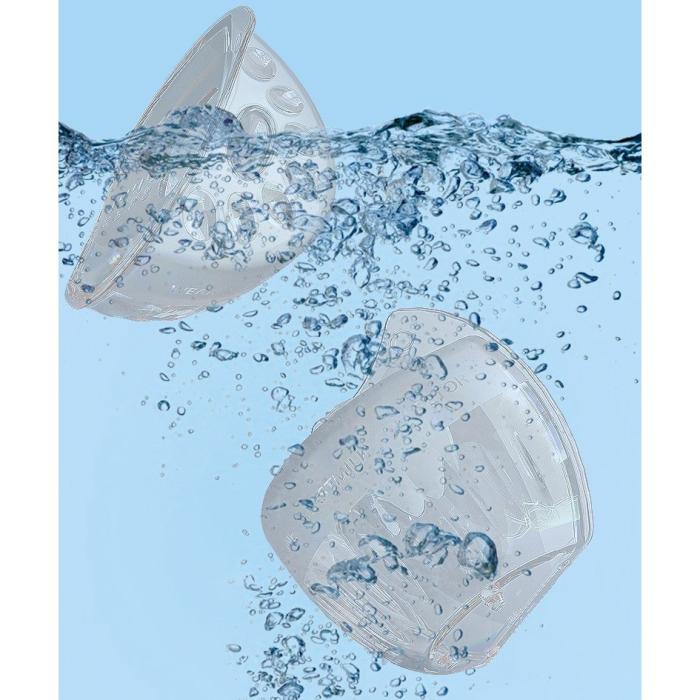 Colector de Lapte Matern, din Silicon Safety, 80 ml, Anti-debordare, Design Ergonomic pentru Colectarea Pasivă a Laptelui Matern, 105 x 86 x 50 mm, Transparent [4]
