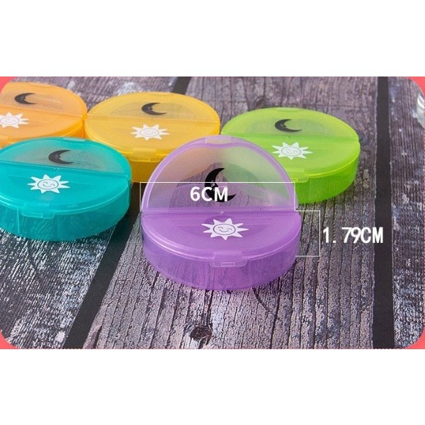 Cutie Depozitare Medicamente, 7 Zile, 14 Compartimente, Cutie Suport, Recipiente Detasabile, Portabila, Recipiente Colorate, Suport Negru, 17.5x11x9.5 cm [4]