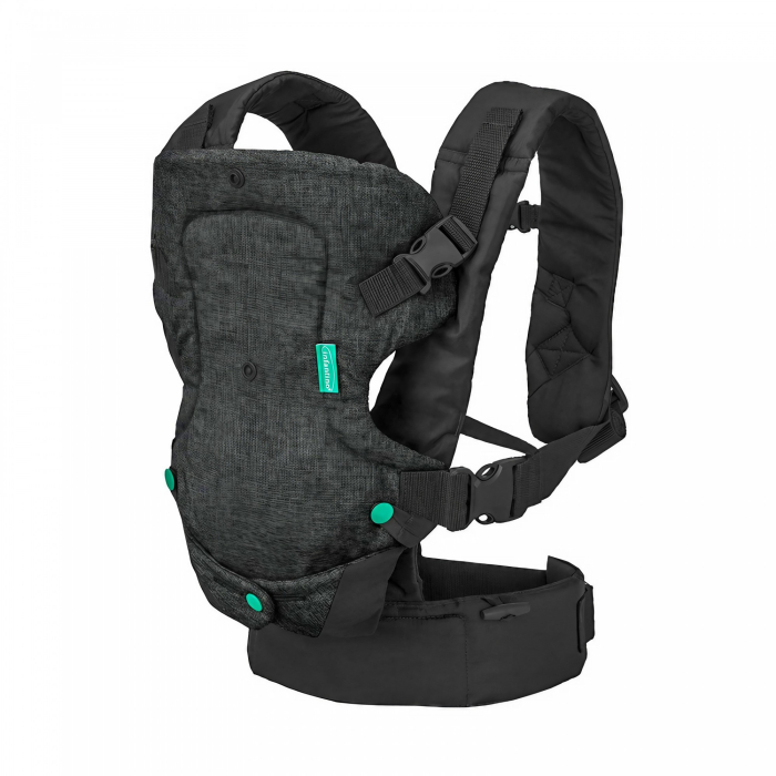 Marsupiu Ergonomic, 4 in 1, Multifunctional, 4 Pozitii, 6-36 Luni, 3.5kg - 15 kg, Negru [7]