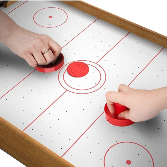 Masa Air-Hockey, 51 x 31.5 x 9.5 cm, bara pentru punctaj, material ABS, maro [4]
