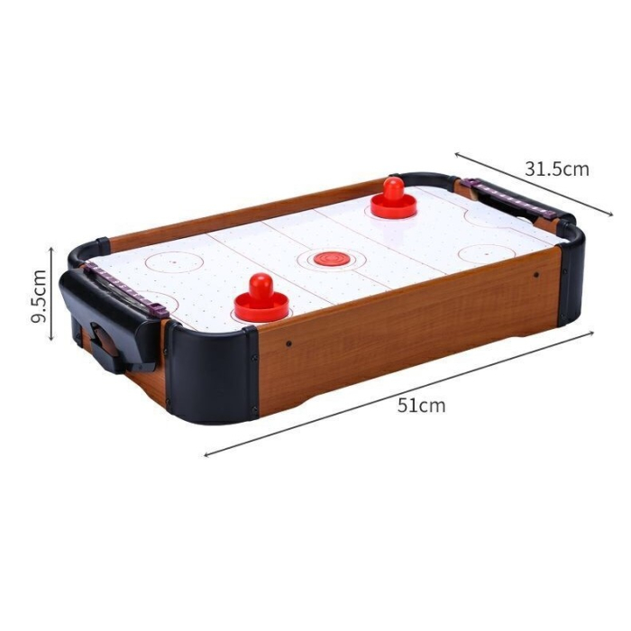 Masa Air-Hockey, 51 x 31.5 x 9.5 cm, bara pentru punctaj, material ABS, maro [2]