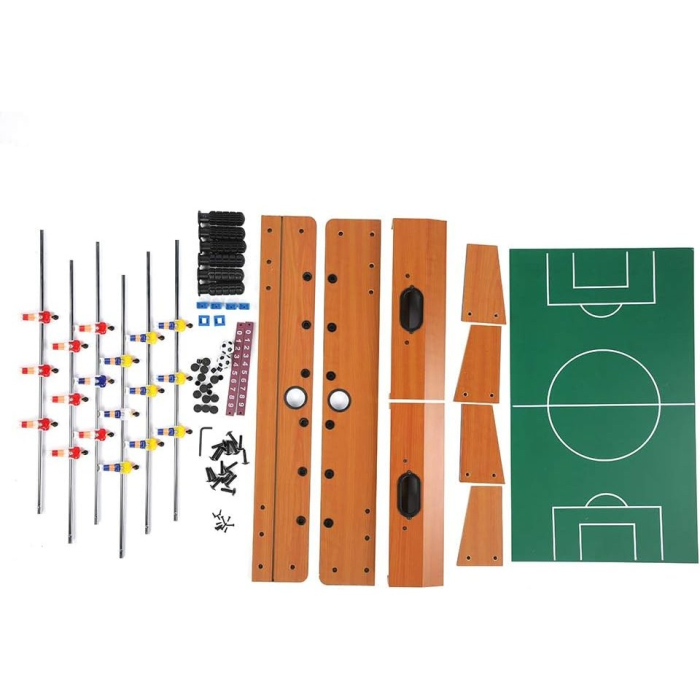 Masa de fotbal cu teren si 18 jucatori, cu tablou pentru scor, din metal, lemn si ABS, 50 x 25 x 15.5 cm, pentru copii [4]