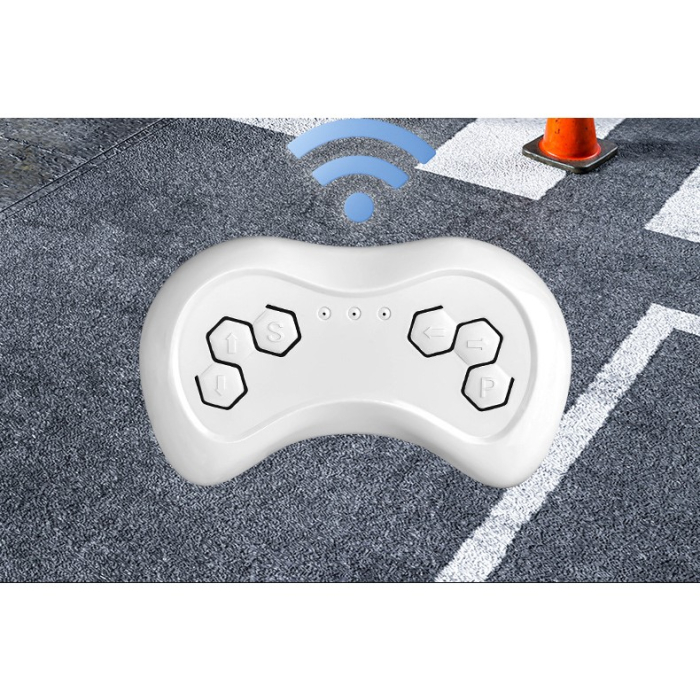 Masina Electrica pentru Copii, Off-Road, Conectare Bluetooth, telecomanda, Tractiune Spate, Lumina Intermitenta, Baterie 12V 7Ah, 120 x 63 x 68cm, Albastru [8]