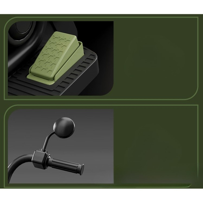 Motocicleta Electrica, cu Acumulator, Bluetooth, Sistem Anti-Rasturnare, Sistem de Lumini si Sunet, 1-8 Ani, 93 x 48 x 63 cm, Verde [5]