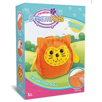 Set Creatie Perna pentru Copii Model Pisica, Dream Kids [6]