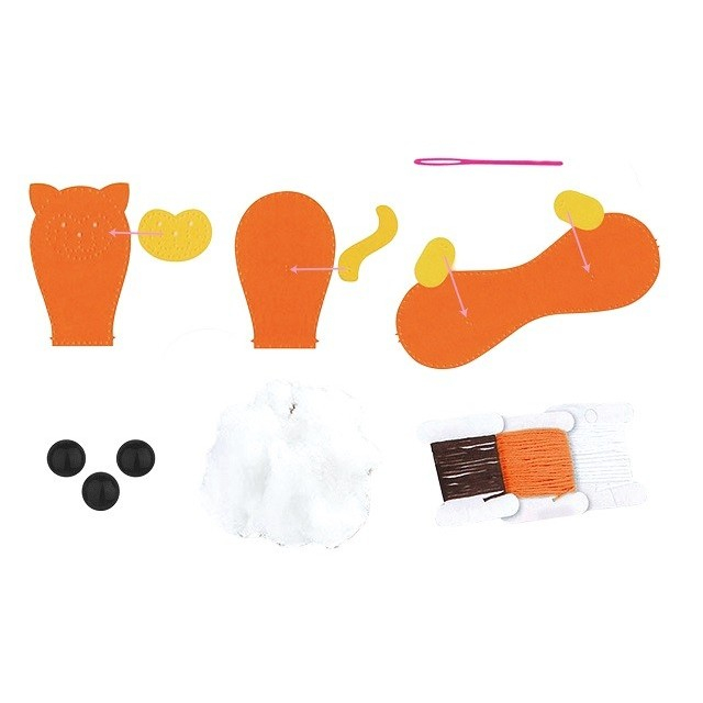 Set Creatie Perna pentru Copii Model Pisica, Dream Kids [3]