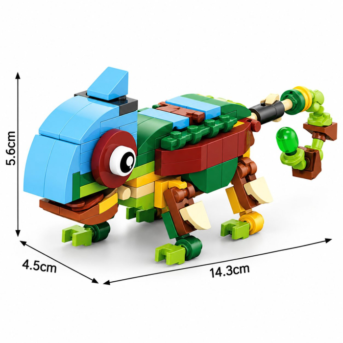 Set de Constructie, Model Insecte 10 in 1, 310 Piese, 10 Modele, Varsta 6+ Ani, 14.3x4.5x5.6 cm, Multicolor [2]