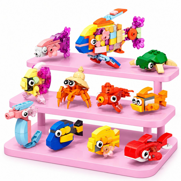 Set de Constructie, Model Pesti 10 in 1, 305 Piese, 10 Modele, 6+, 12.7x4.6x8 cm, Multicolor [2]