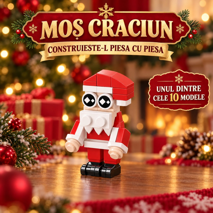 Set de Constructie, Tematica de Craciun 10 in 1, 352 Piese, 10 Modele, Varsta 6+ Ani, 9.5 x 7.1 x 10.6 cm, Multicolor [4]