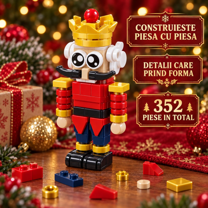 Set de Constructie, Tematica de Craciun 10 in 1, 352 Piese, 10 Modele, Varsta 6+ Ani, 9.5 x 7.1 x 10.6 cm, Multicolor [7]