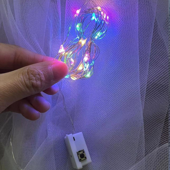 Voal Luminos cu Coronita, Lumina Multicolora, pentru Serbari Copii, Petrecerea Burlacitelor, Marime universala, Lumina LED, Alb [4]