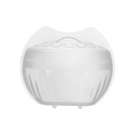 Accesorii bebeluși - Colector de Lapte Matern, din Silicon Safety, 80 ml, Anti-debordare, Design Ergonomic pentru Colectarea Pasivă a Laptelui Matern, 105 x 86 x 50 mm, Transparent