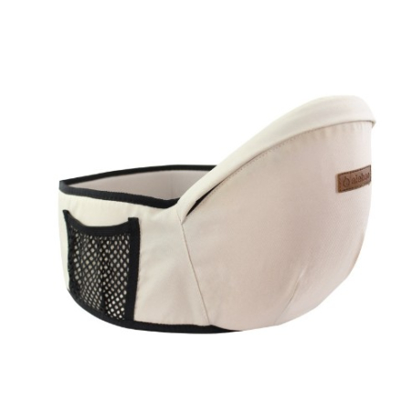 Plimbare și transport - Port-Bebe Ergonomic Ajustabil cu Scaun, 3 Pozitii, Bumbac Respirabil, pentru Copii 0-3 Ani, 20 kg Maxim, 25 x 22 x 18 cm, Bej