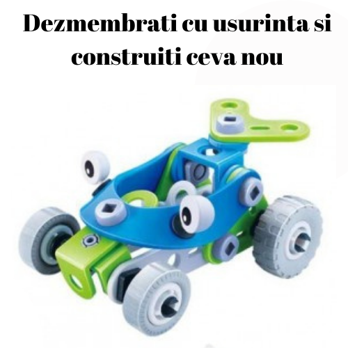 Set de constructie 2 in 1 Atv si tricicleta, 52 piese [5]