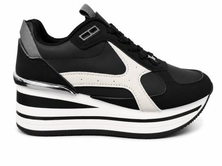 Noutati - lancetti-original-sneakers-dama-negri-alb-platforma-36-40